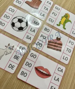 Amostra do material Marca Sílabas