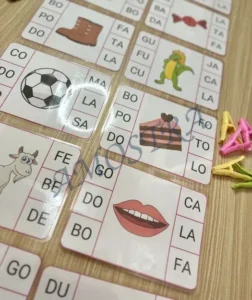 Amostra do material Marca Sílabas