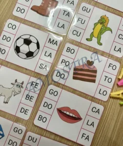 Amostra do material Marca Sílabas