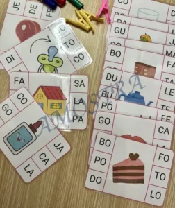 Amostra do material Marca Sílabas