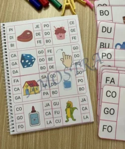 Amostra do material Marca Sílabas