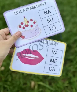 Amostra do material Qual a Silaba Final?