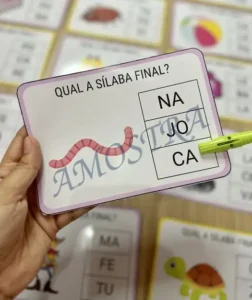 Amostra do material Qual a Silaba Final?