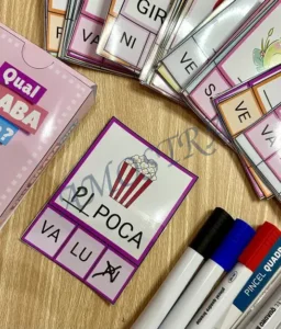 Amostra do material Recurso Qual sílaba Falta?