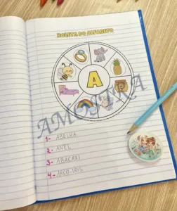 Amostra do material Roleta do Alfabeto