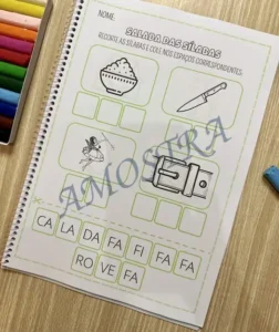 Amostra do material Salada das Sílabas