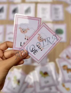 Amostra do material Sílabas simples e complexas Animais