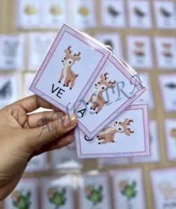 Amostra do material Sílabas simples e complexas Animais