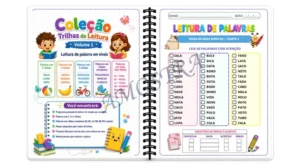 Amostra do material Coleção Trilhas da leitura volumes 1, 2 e 3