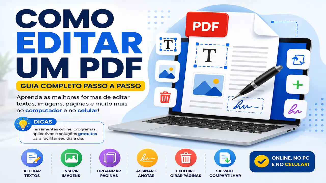Como editar um PDF: veja como alterar textos, imagens e páginas facilmente
