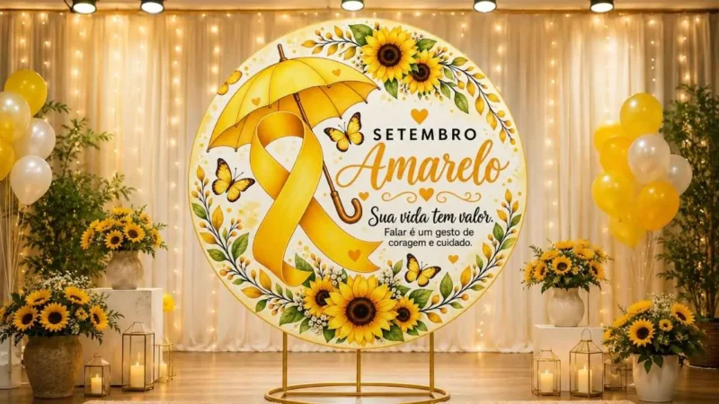 painel redondo setembro amarelo para imprimir capa